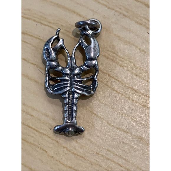 .925 Lobster Sterling Silver Jewelry Charm #seafood - Picture 2 of 4